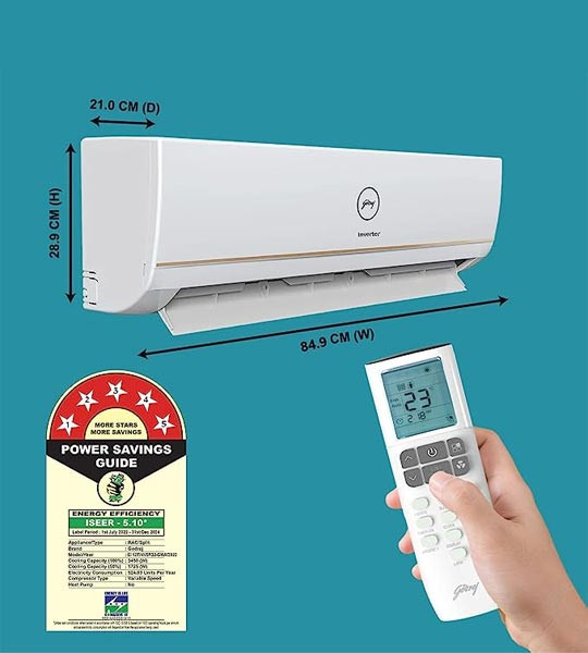 Godrej 1.5 Ton 5 Star 5In1 Convertible, Inverter Split AC (100
